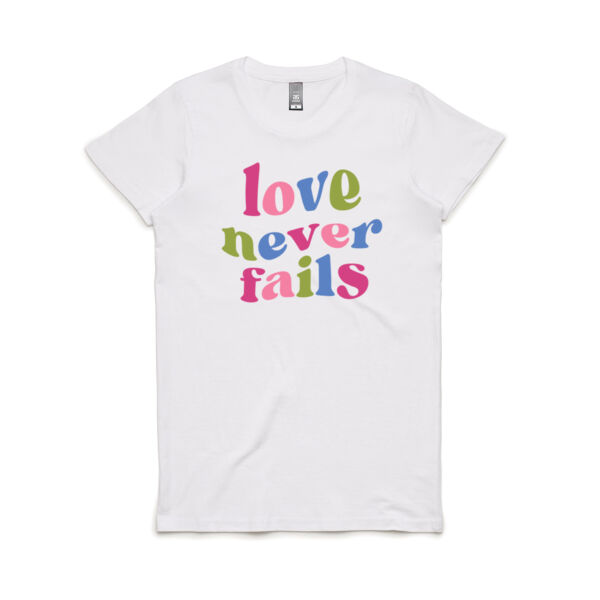 Love Never Fails - Women's Tee Thumbnail