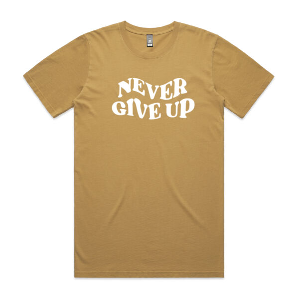 Never Give Up - Men's Tee - Faded Look Thumbnail