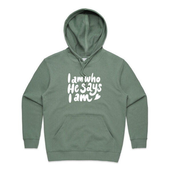 Who He Says I Am - PREMIUM Women's Hoodie Jumper Thumbnail