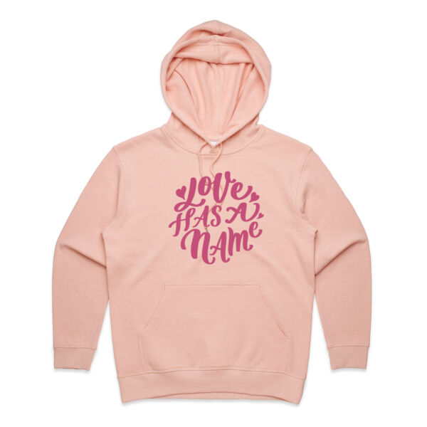 Love Has a Name - PREMIUM Women's Hoodie Jumper Thumbnail