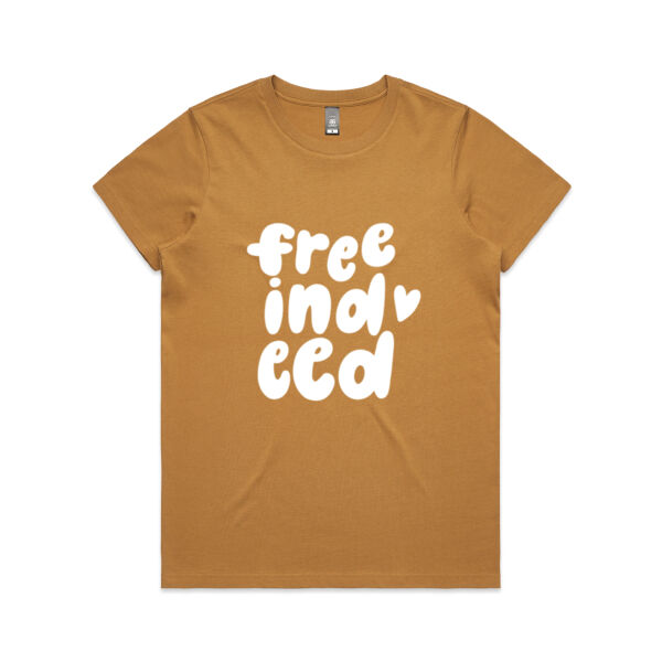 Free Indeed - Bubble Writing - Women's Tee Thumbnail