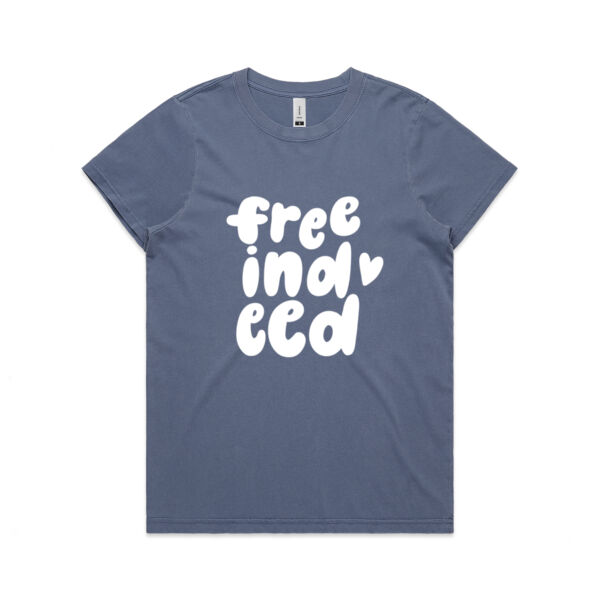 Free Indeed - Women's Tee - Faded Look Thumbnail