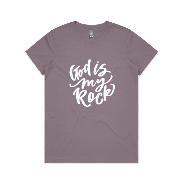 God is My Rock - White - Women's Tee Thumbnail
