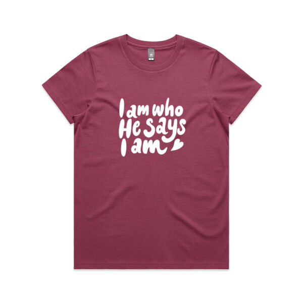 Who He Says I Am - Big - Women's Tee Thumbnail
